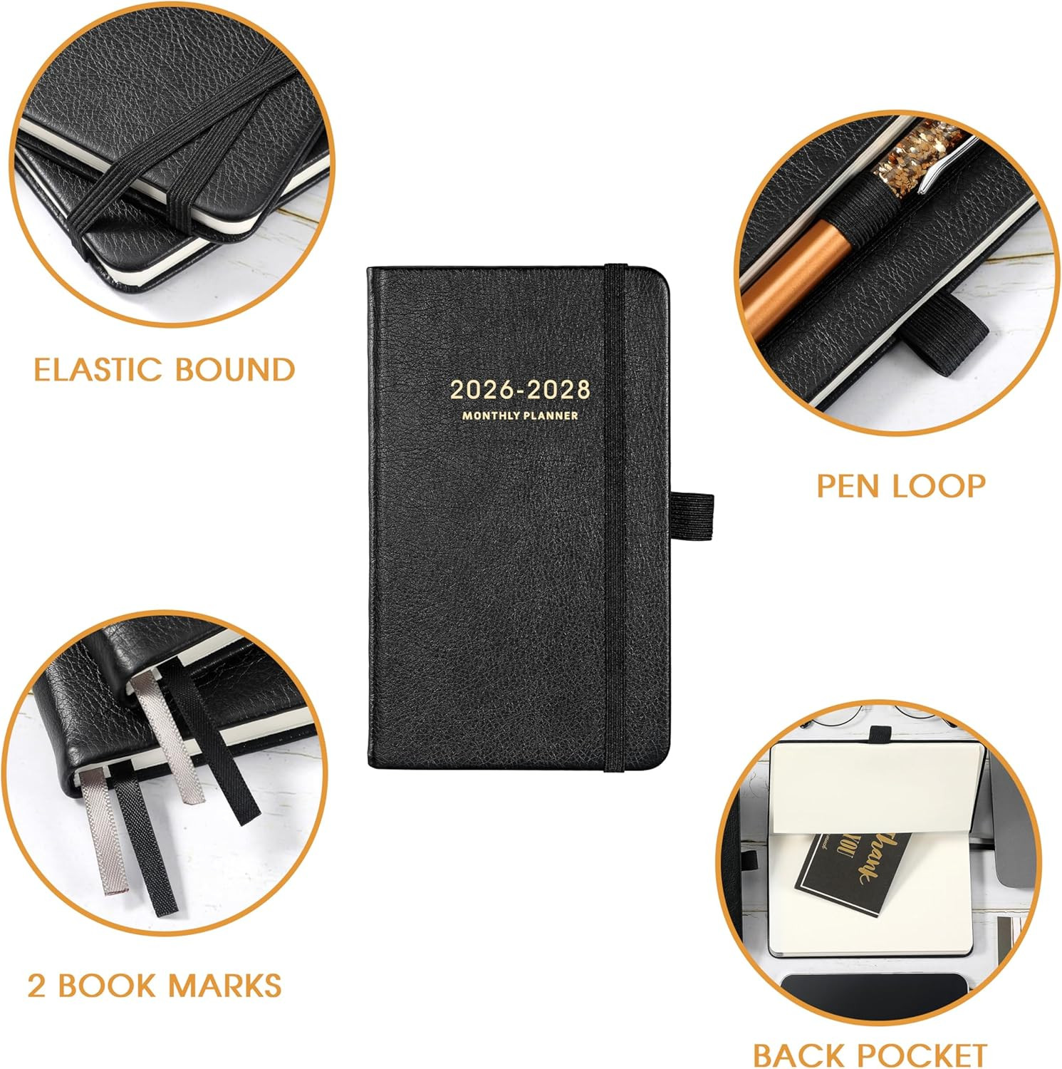 2026-2028 Pocket Planner – 3 Year Monthly Planner 2026-2028, Jan.2026 – Dec.2028