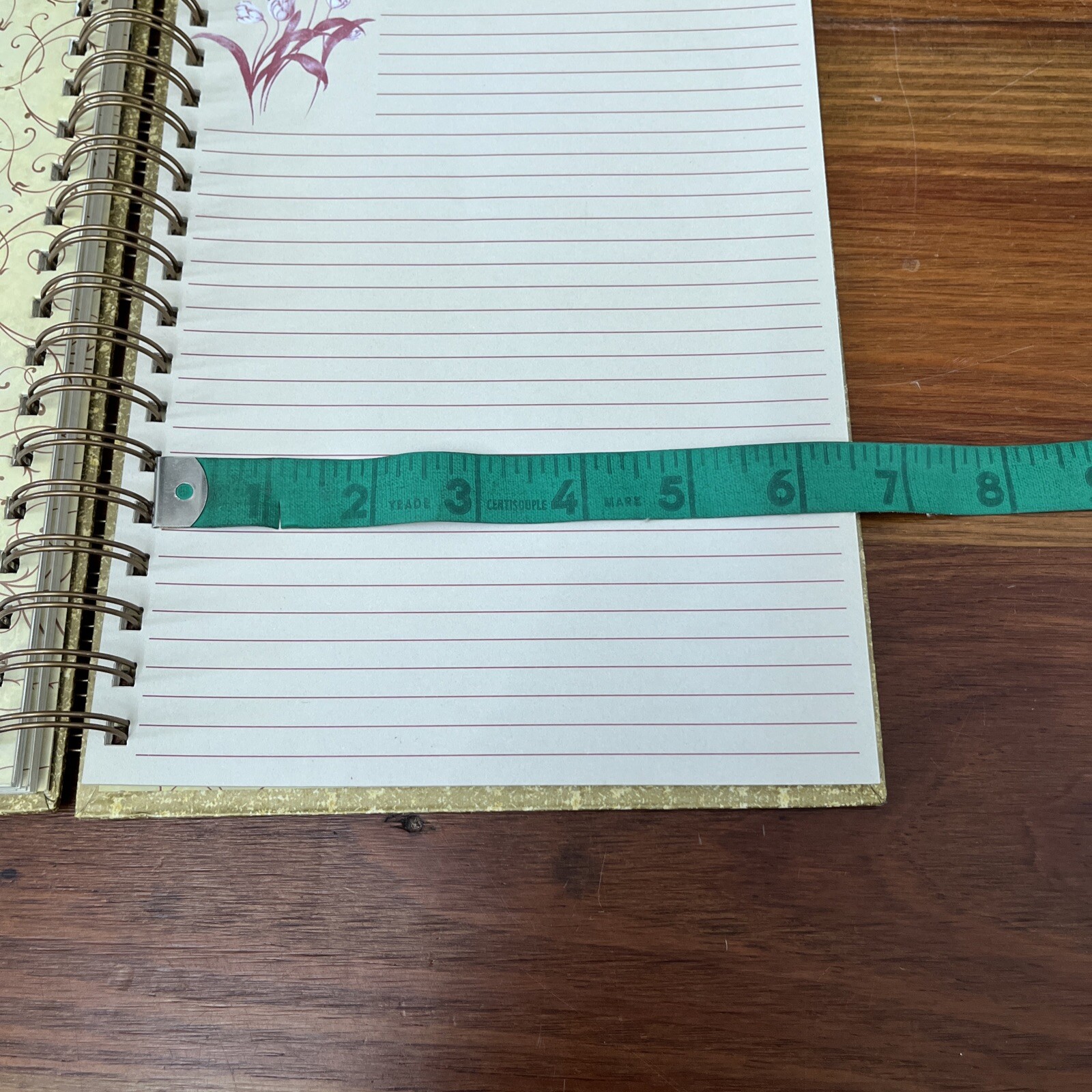 Spiral Journal/Notebook Lined Journal with Back Pocket and Hardcover 8.5″ X 6.4