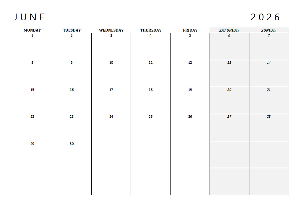 3.99 *ON SALE* 2026 Calendar Printable Landscape,Monthly Planner DOWNLOAD PDF v4