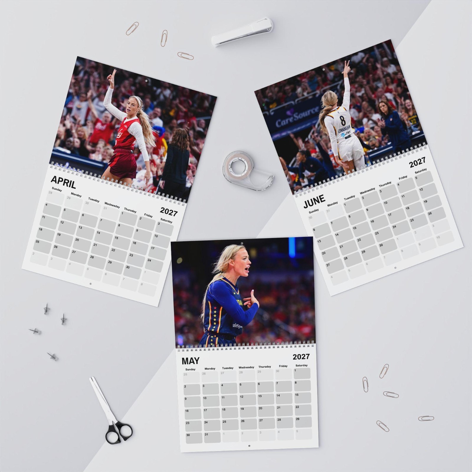 Sophie Cunningham 2026/2027 Wall Calendar | Basketball Fan Monthly Planner Gift