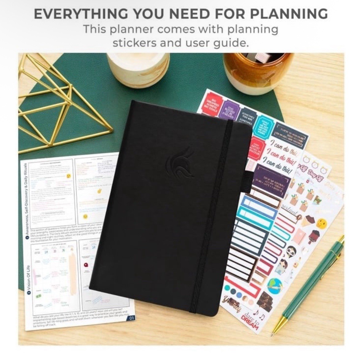 Clever Fox | Dated Hourly Weekly Planner 2026 | A5 5.8”x8.3” | Black | SEALED