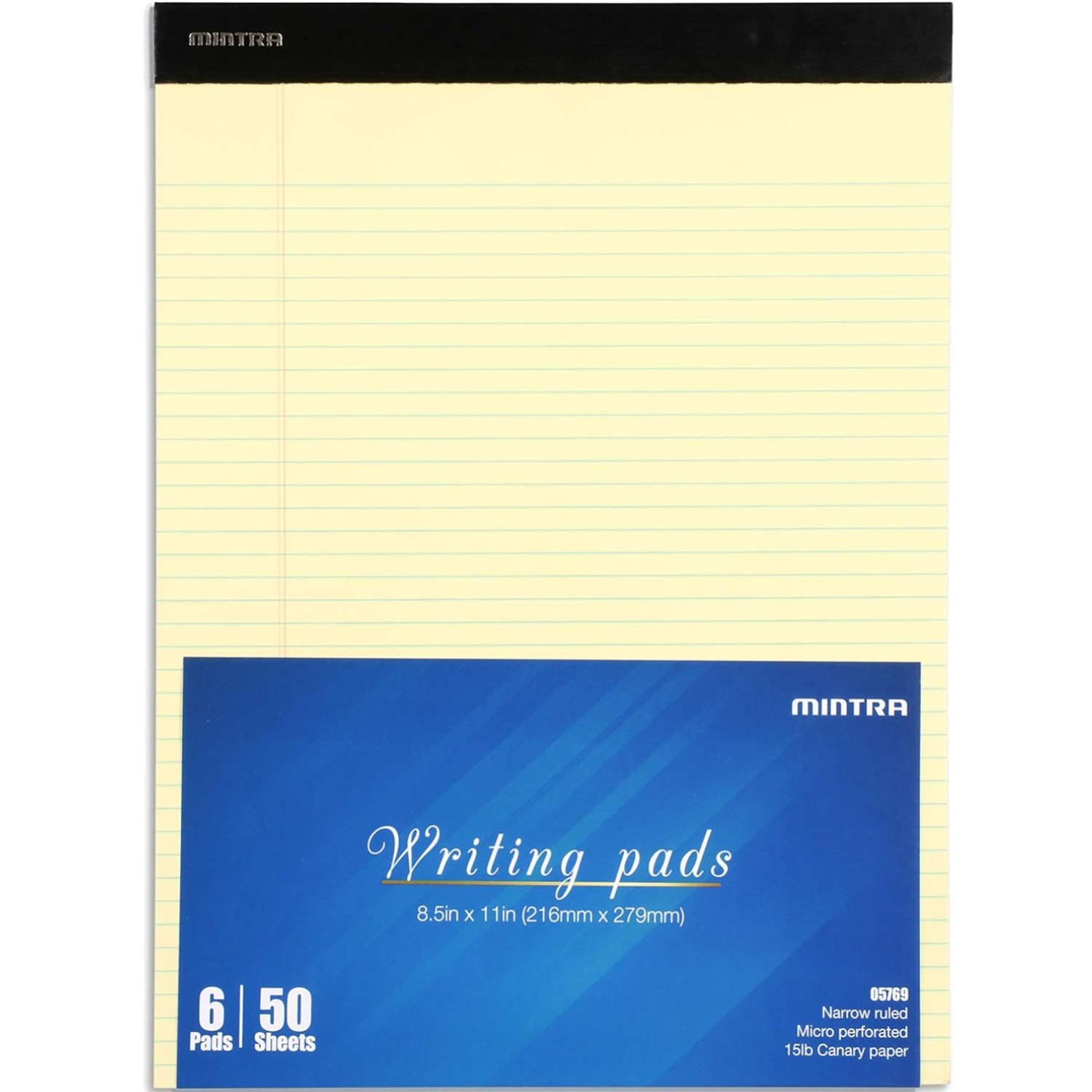 Canary Legal Pads – With Micro-perforated sheets, Smooth-lined paper, Ideal f…