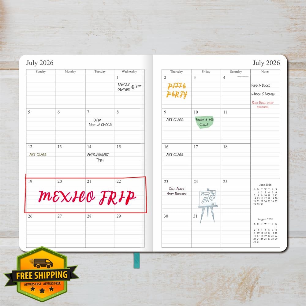 FanandRan 5.5×8.25 Teal 26-27 Planner