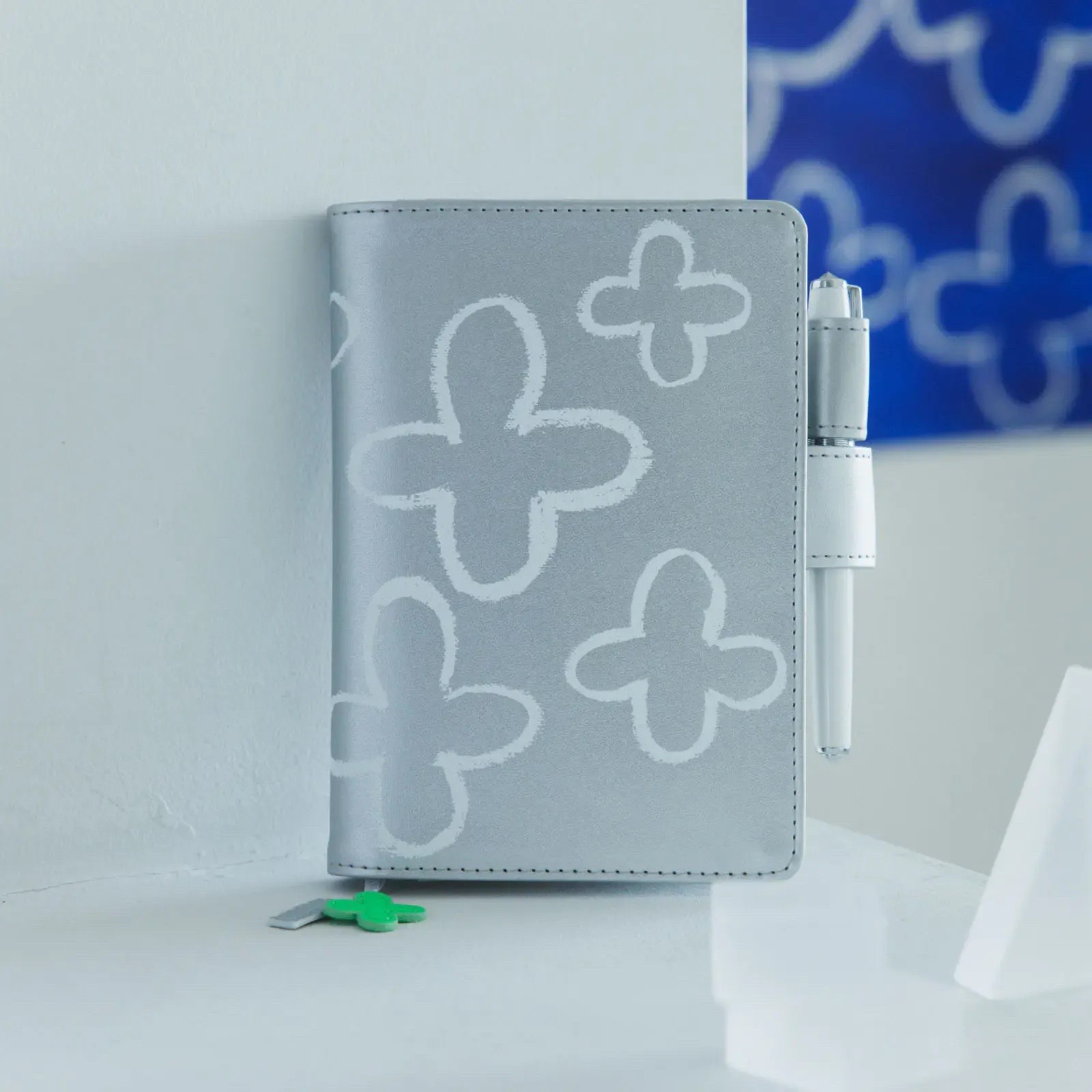 Hobonichi Techo Original A6 Cover Makoto Matsubayashi Silver Flower Japan
