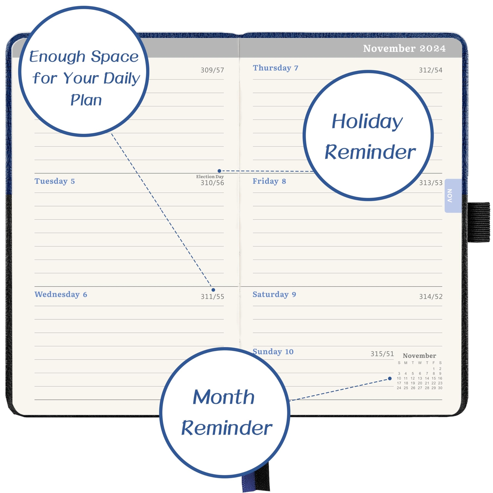 2024-2025 Pocket Planner – Pocket Calendar 2024-2025 Weekly Monthly Planner f…