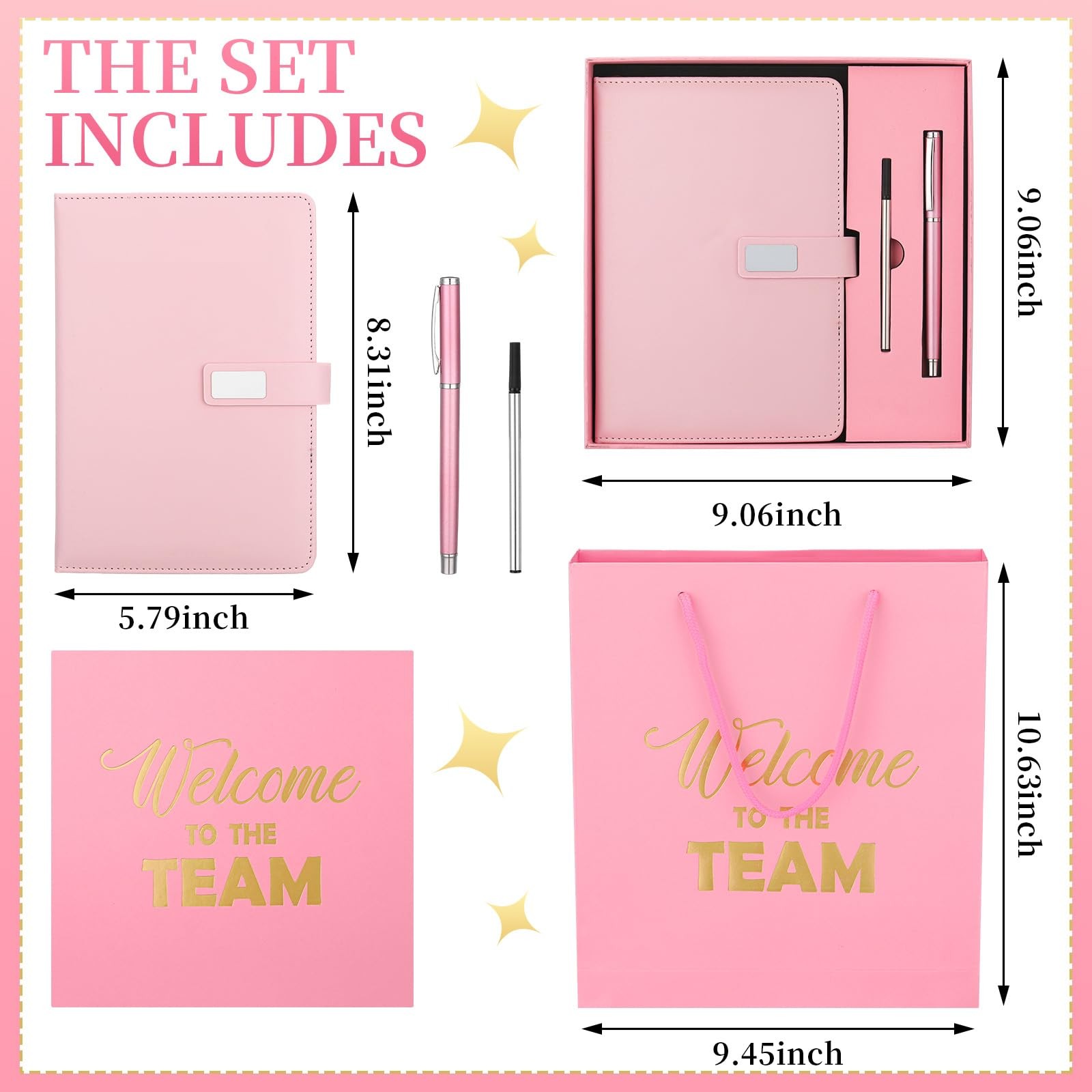 Sayglossy New Employee Welcome to The Team Gift 1 Count (Pack of 1), Pink
