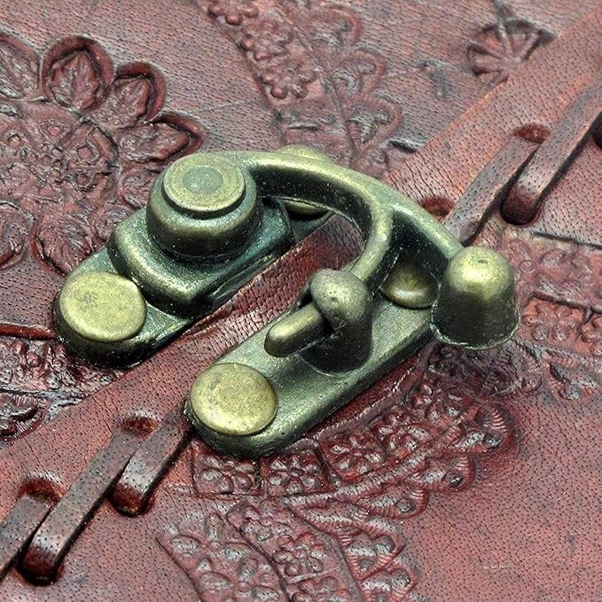 Leather Journal Handmade8x6Vintage Diary Notebook with Single Lock–200Blank Page