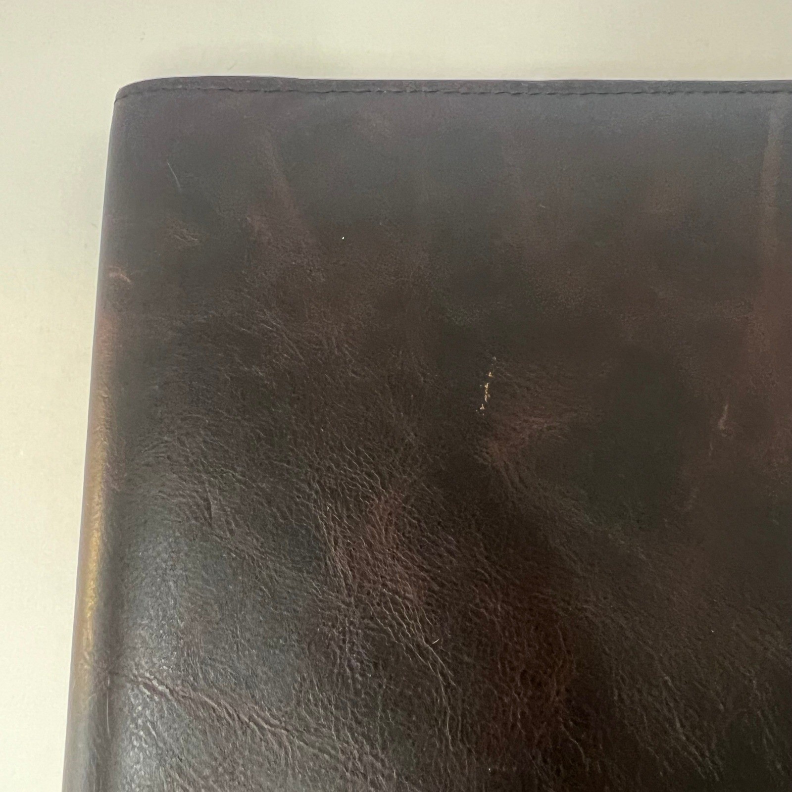 Franklin Covey Ellis Leather Open Cover 82731 Marbled Brown 8.5 x 11″ NWOT