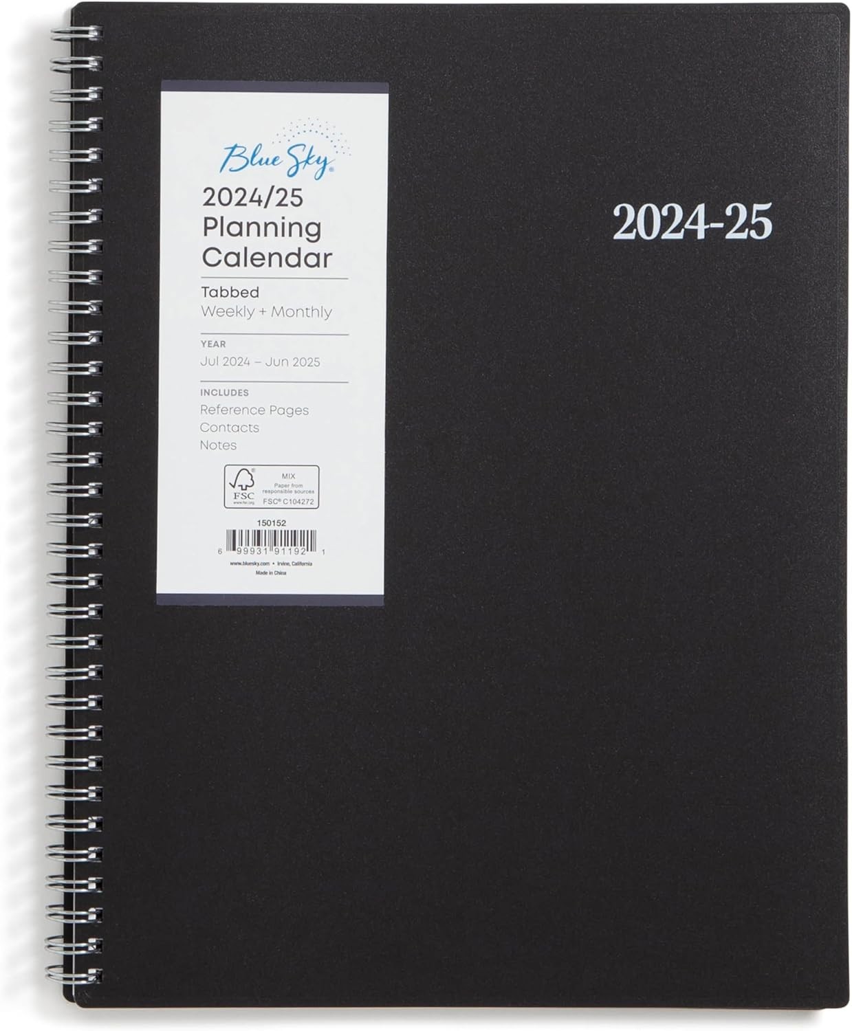 2024-2025/ 2025-2026 Academic Year Weekly and Monthly Planner, 8.5″ X 10.875”