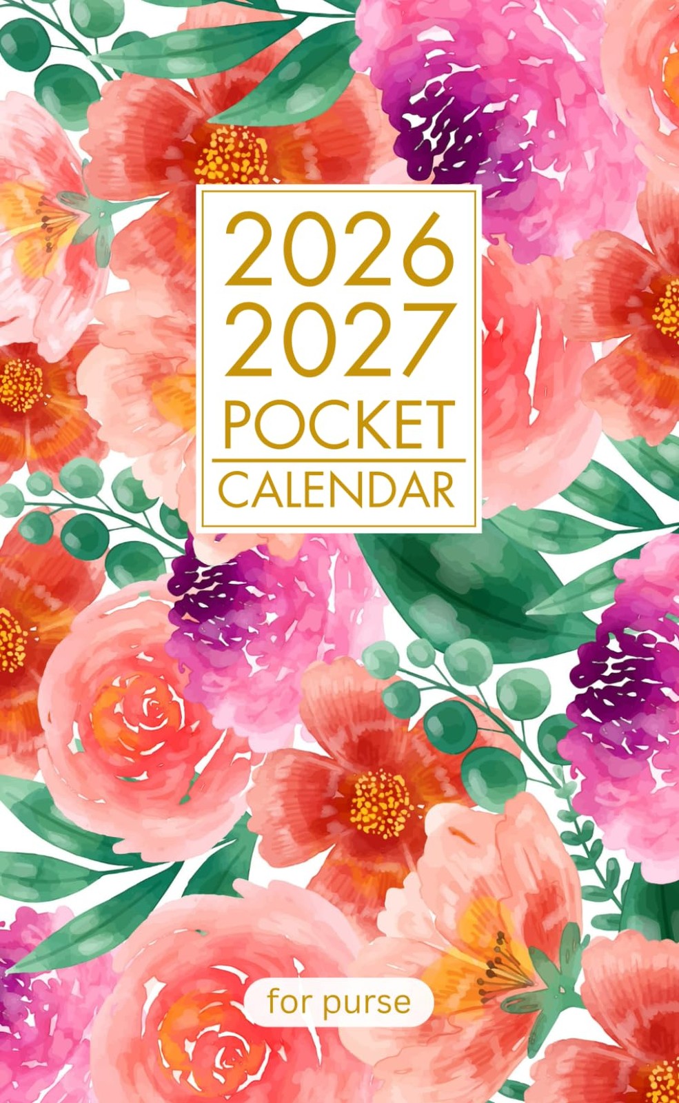 Pocket Calendar 2026-2027 for Purse: 2 Year Planner January 2026 -…
