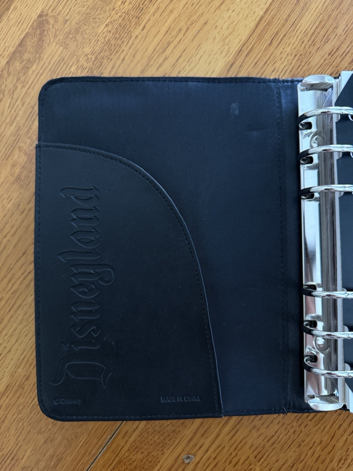 Vintage Y2K Disney Day timer Black Faux Leather Planner