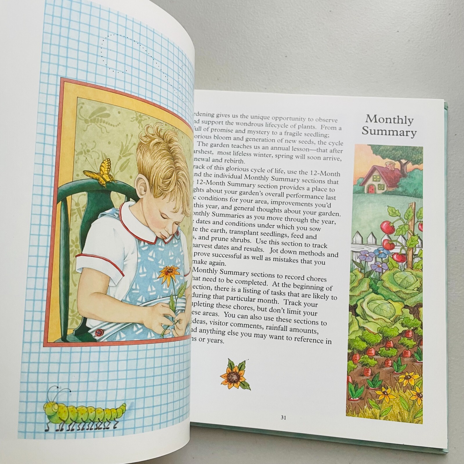 Mary Engelbreit Gardeners Journal 9×8” Vintage READ
