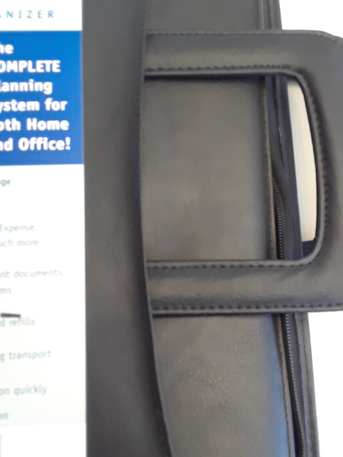 Business Folio Binder Organizer Black Zip Close New Never Used Great Shape