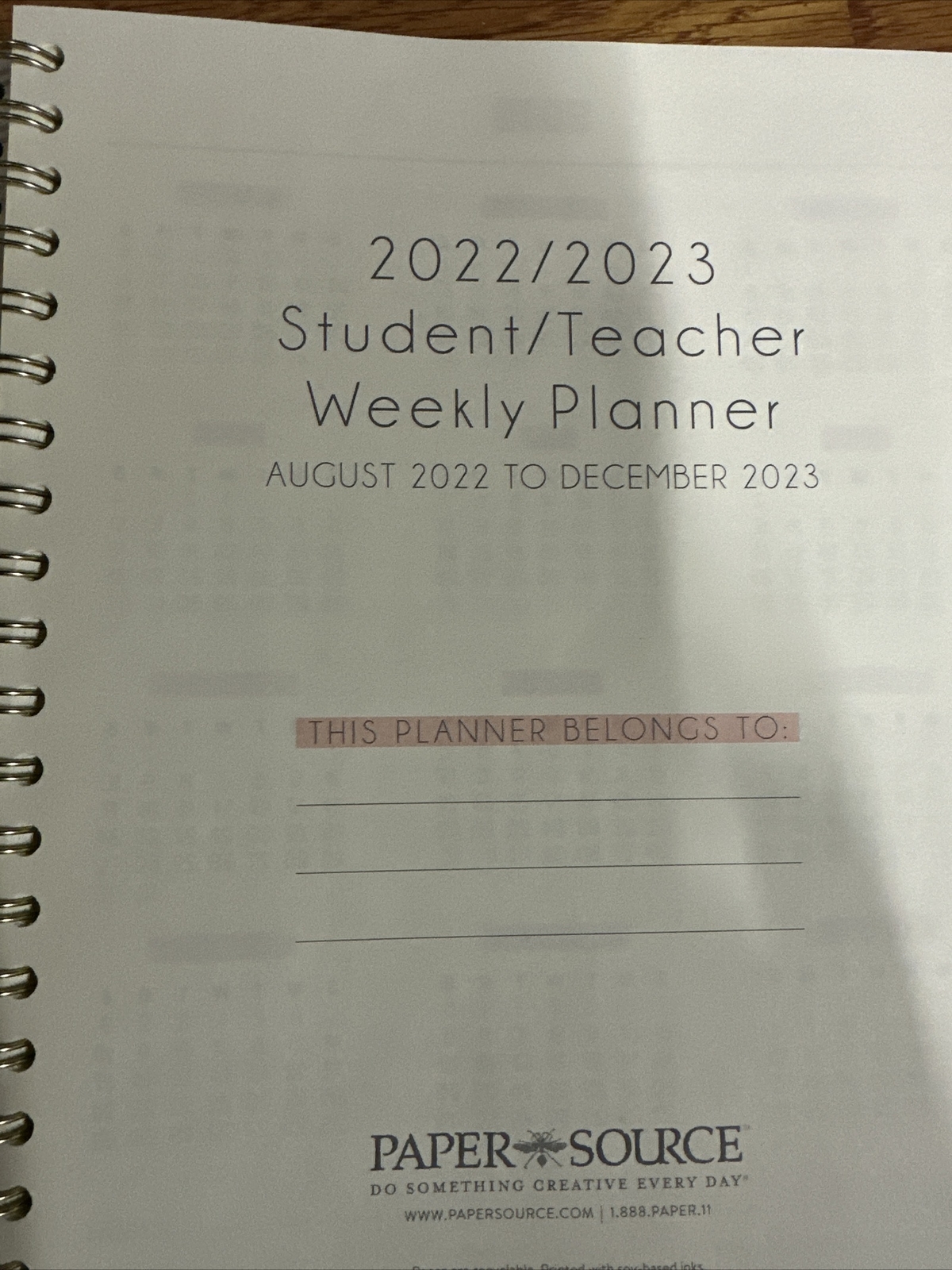 2023 Lifestyle Collection Student / Teacher Jumbo Weekly Planner