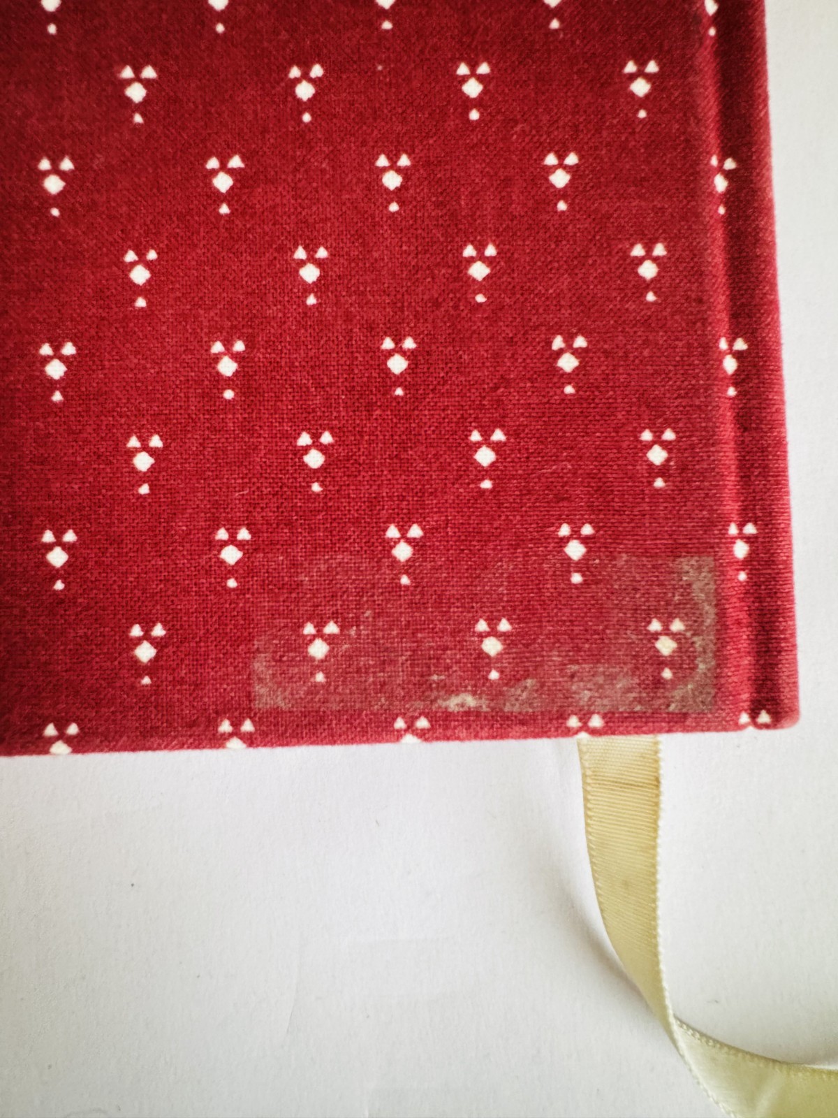 Vintage Laura Ashley Blank Journal Diary Sketchbook Burgundy Cloth HC Ribbon