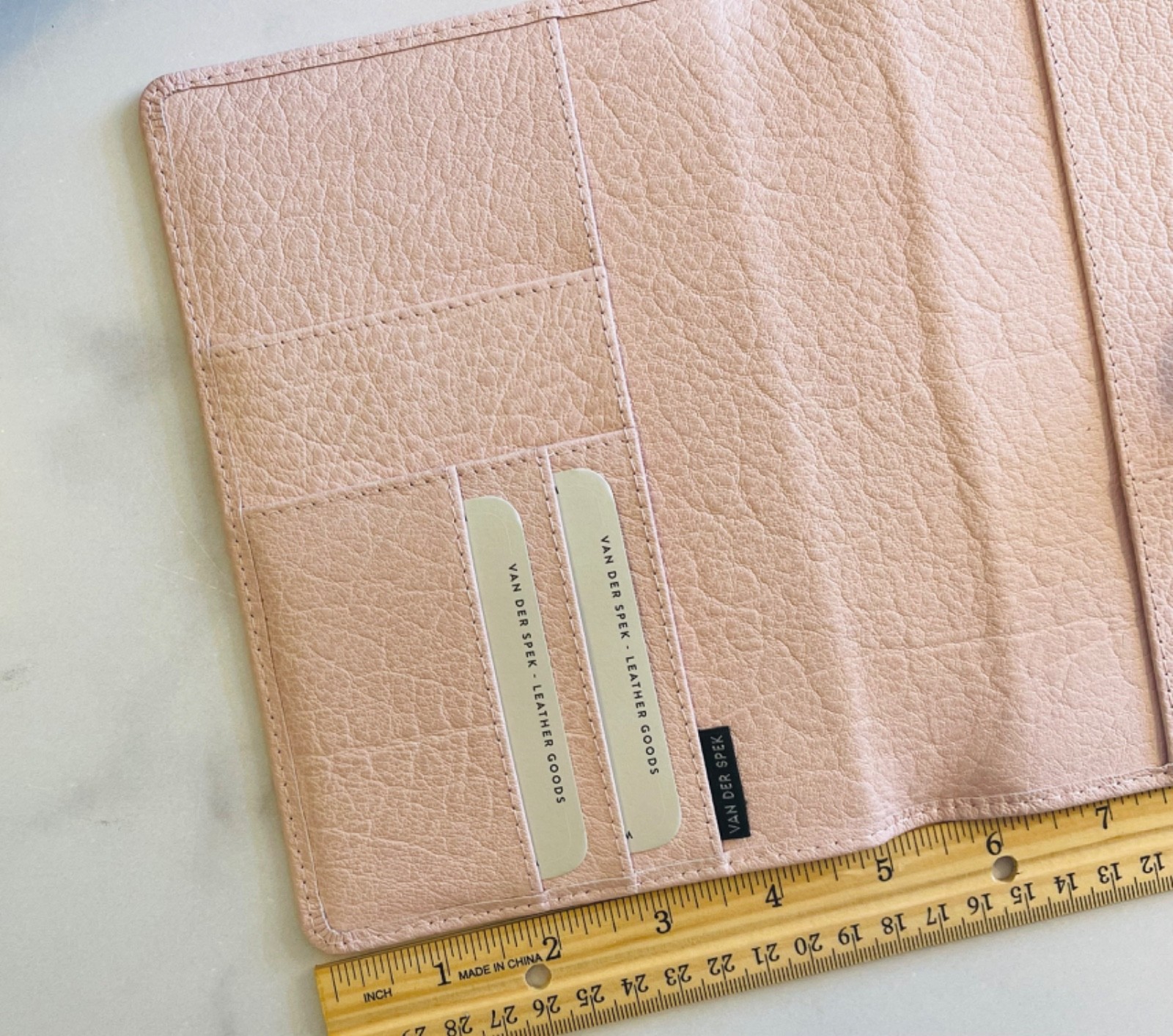 Van Der Spek B6 Codex Beautiful Leather-Parme Pink bound notebook cover