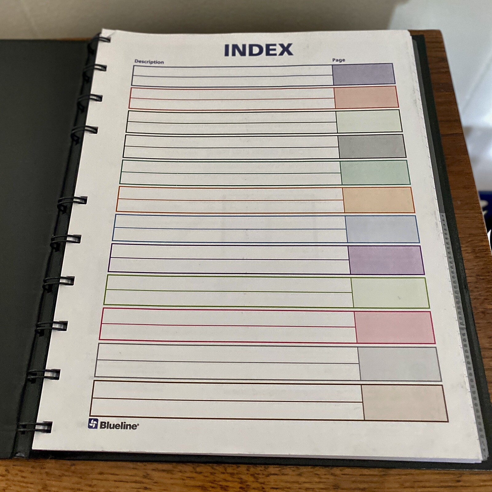 Blueline NotePro Undated Daily Planner 11 x 8-1/2 Black A30C81