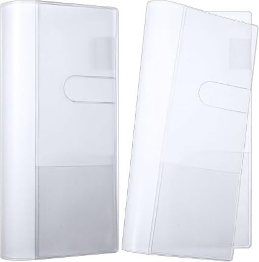 2 Pieces Clear Plastic Cover for Weeks, 8.03″ x 7.78″ Planner Book Protector-NEW