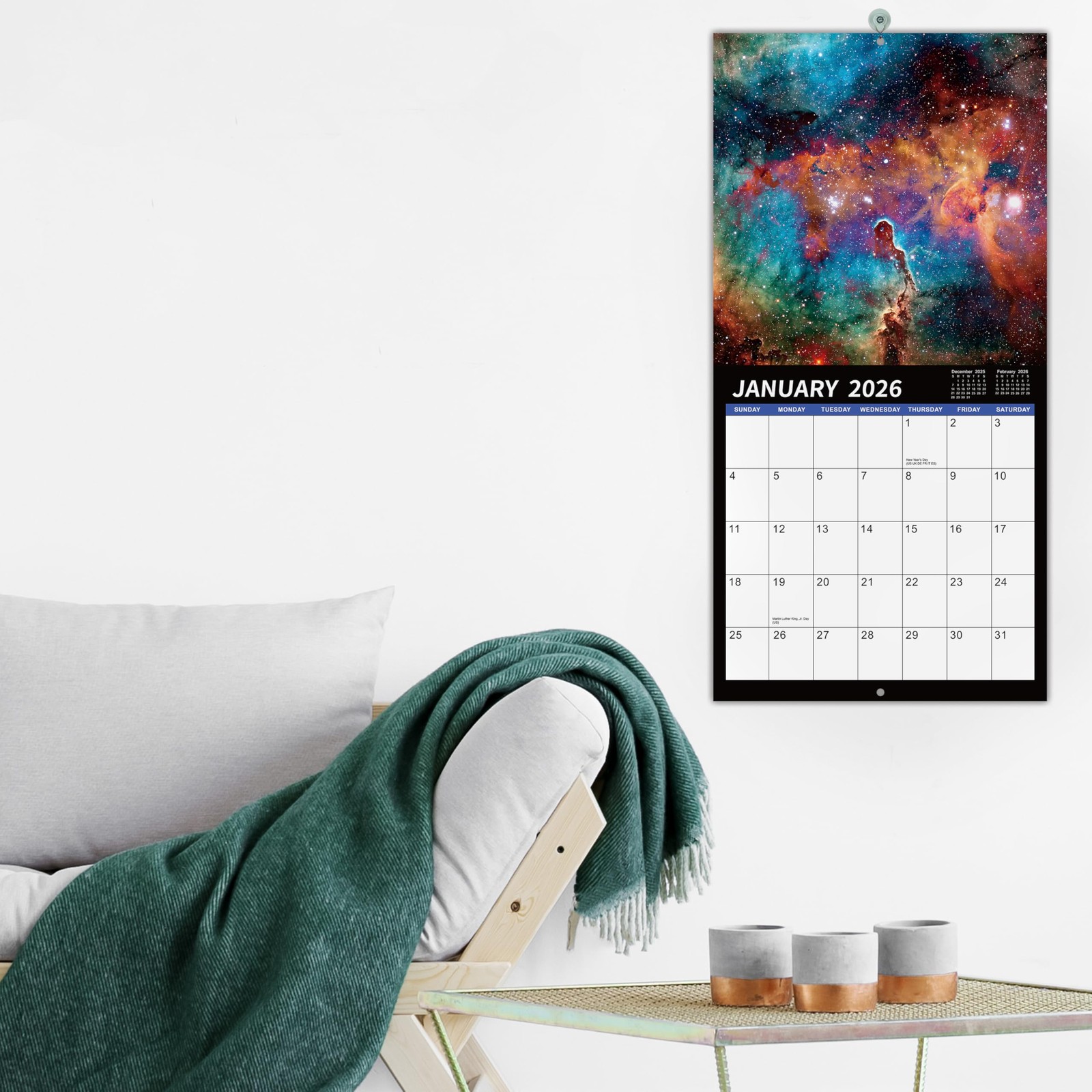 2026 Wall Calendar – 2026 Calendar, 12 12 inch x 12 inch, ‎Multicolored