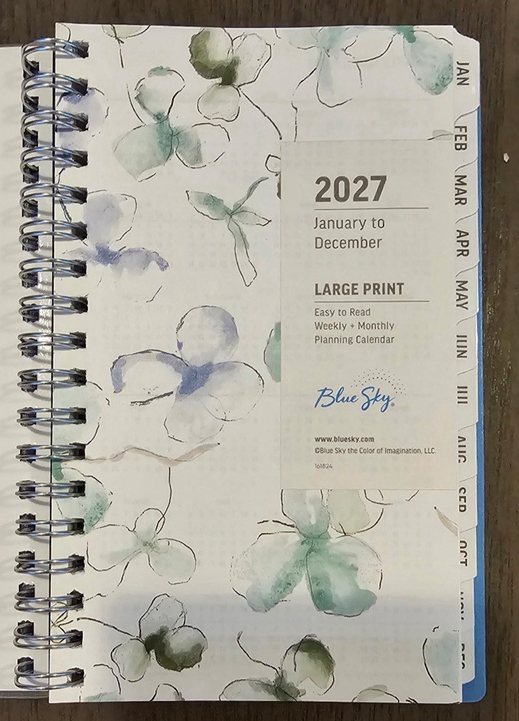 2027 Blue Sky Lindley Calendar Year Weekly & Monthly Planner (3″ x 6″)