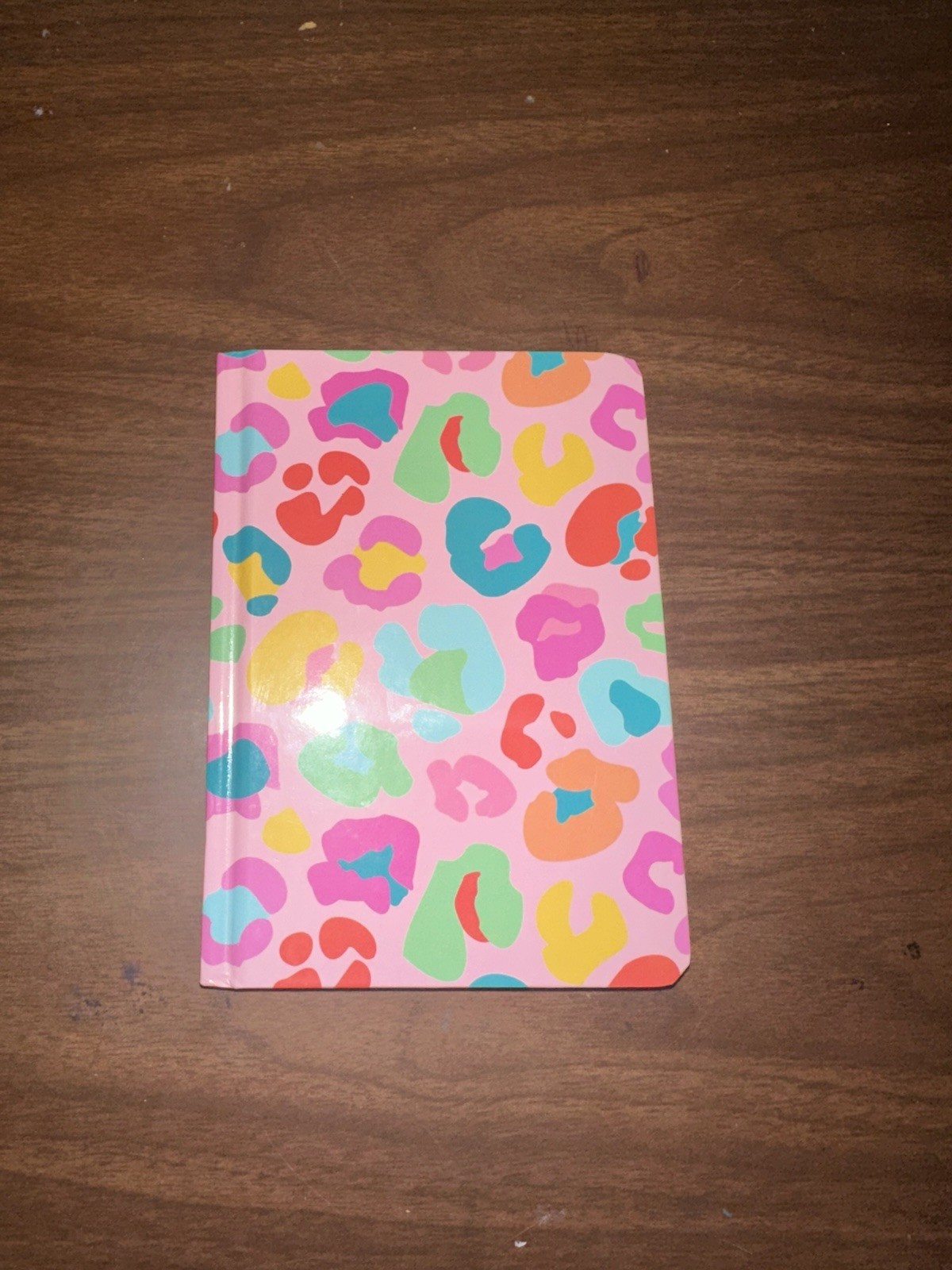 Pink Multi Colored Cheetah Print Notebook Lined Pages Journal