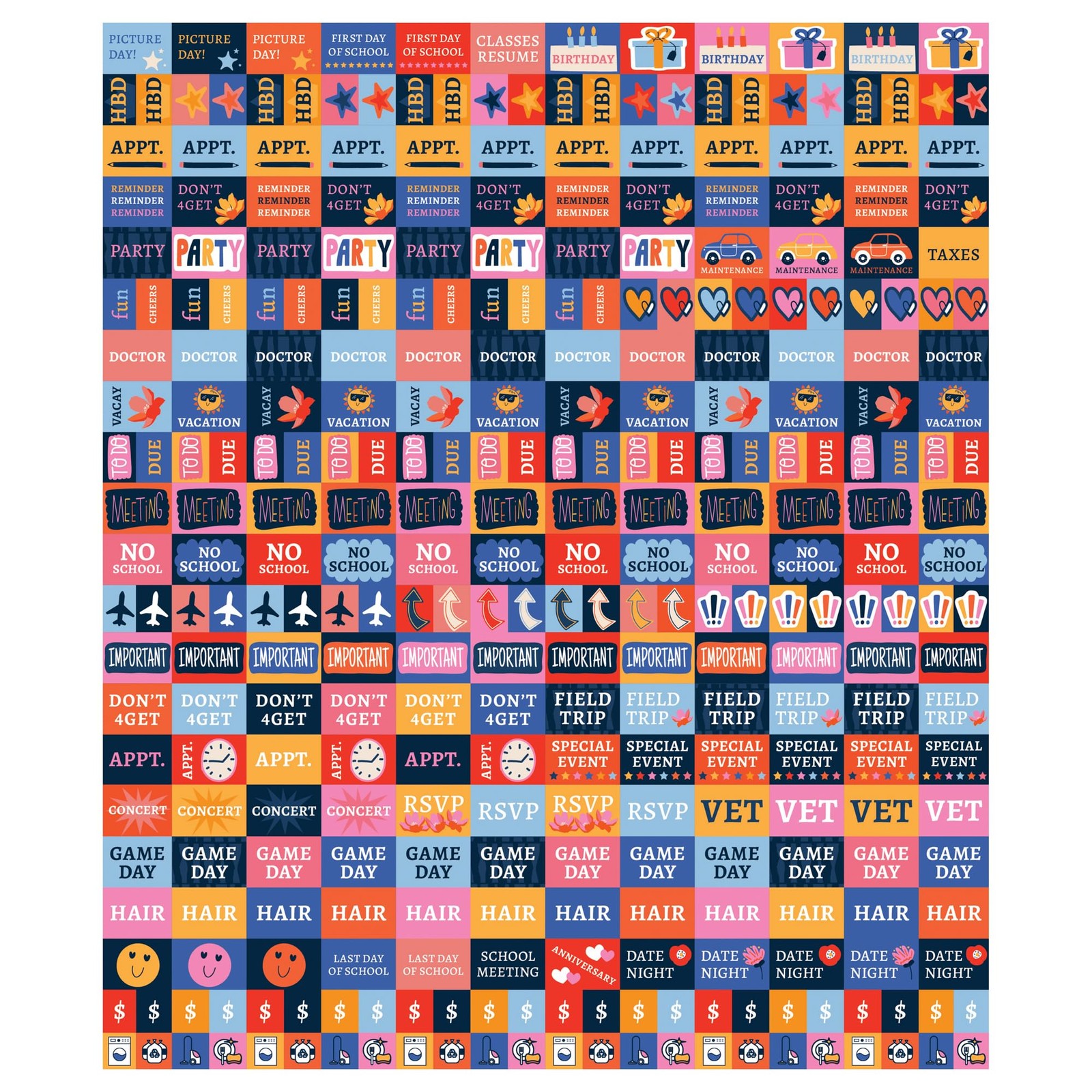 TF Publishing 2026 Mom’s Manager Wall Calendar – Large Grids for Wall, Multi