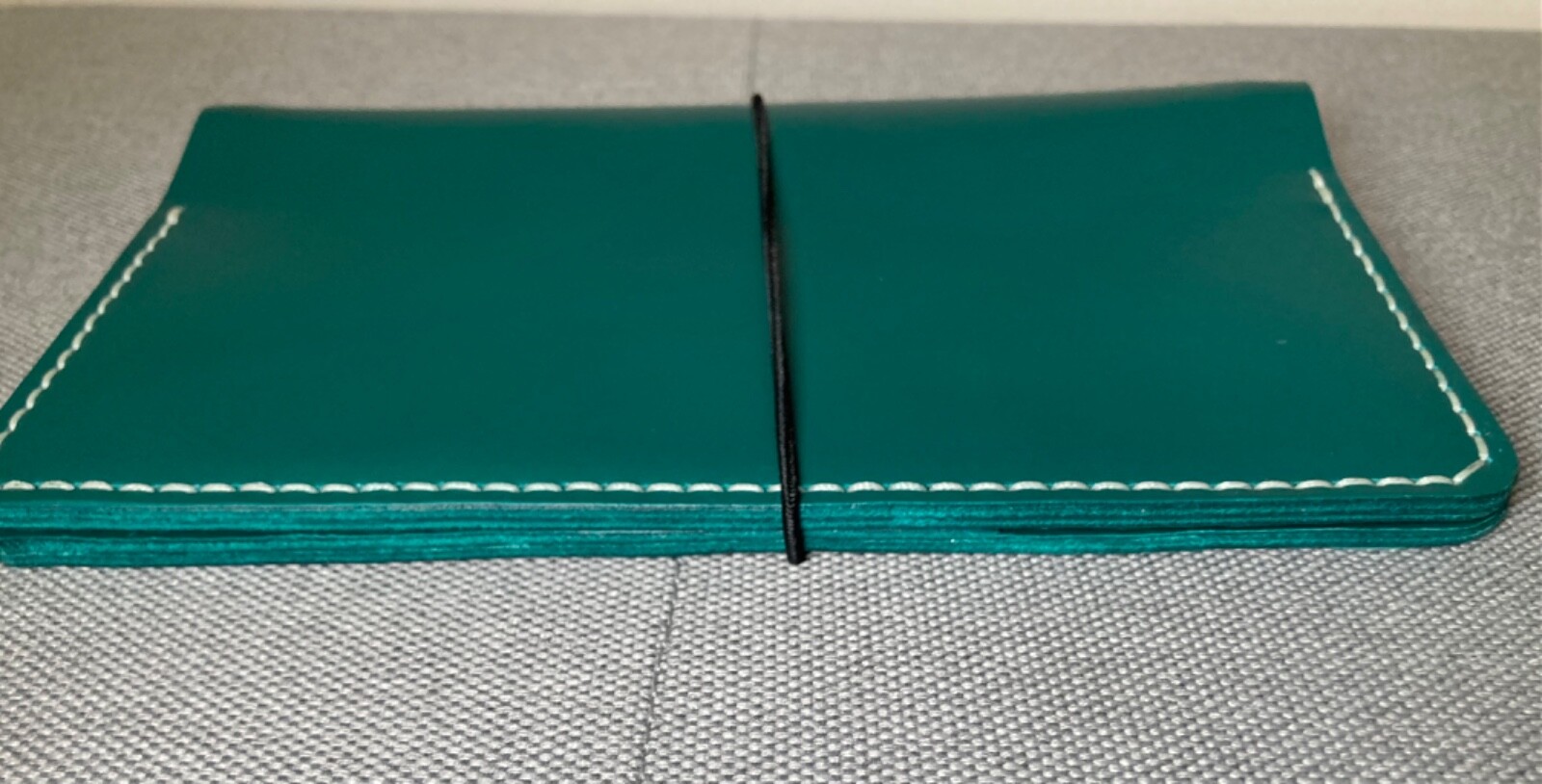 B6 Slim Leather Notebook Cover Handmade (Emerald Green) (BRAND NEW)