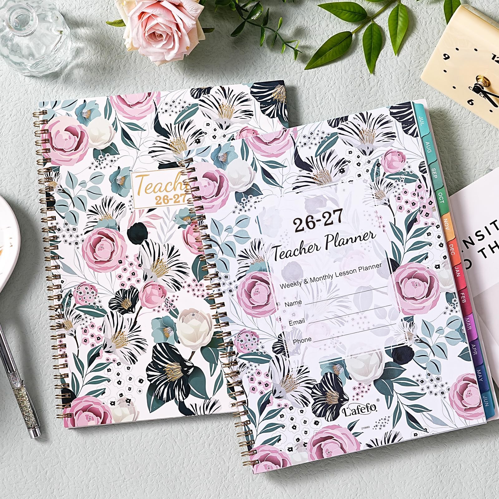 Teacher Planner 2026-2027 – 2026-2027 Weekly & Monthly Lesson Plan Book with Col