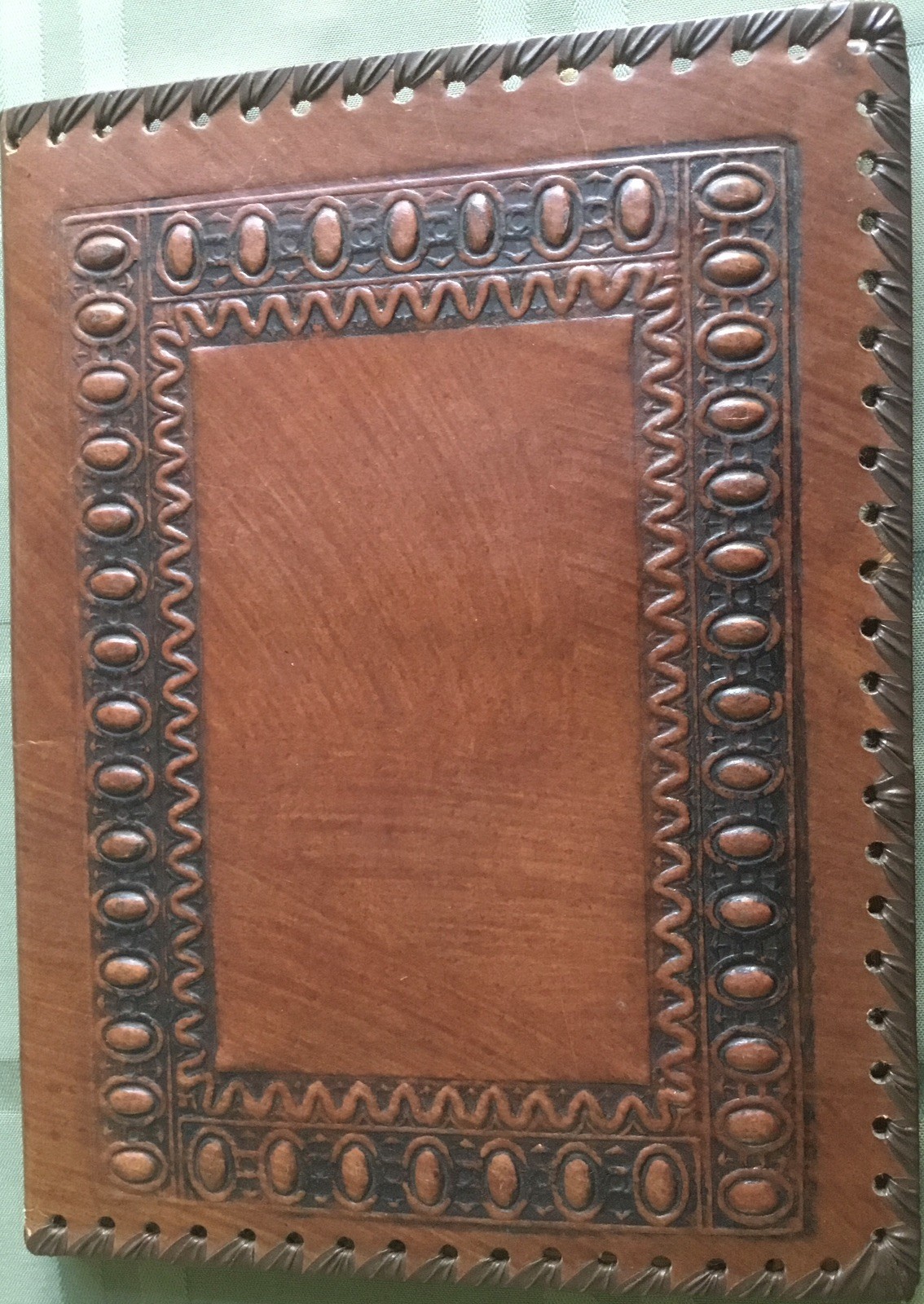 AWESOME Vintage Leather “HAND MADE IN ITALY” Embossed