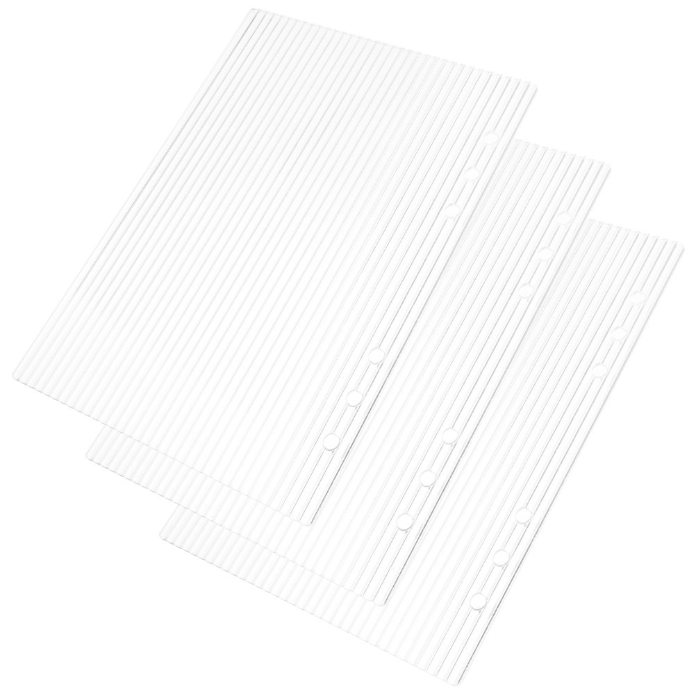 3 PCS Refillable Planner Binder Acrylic Journal Protector A5 Notebook Cover