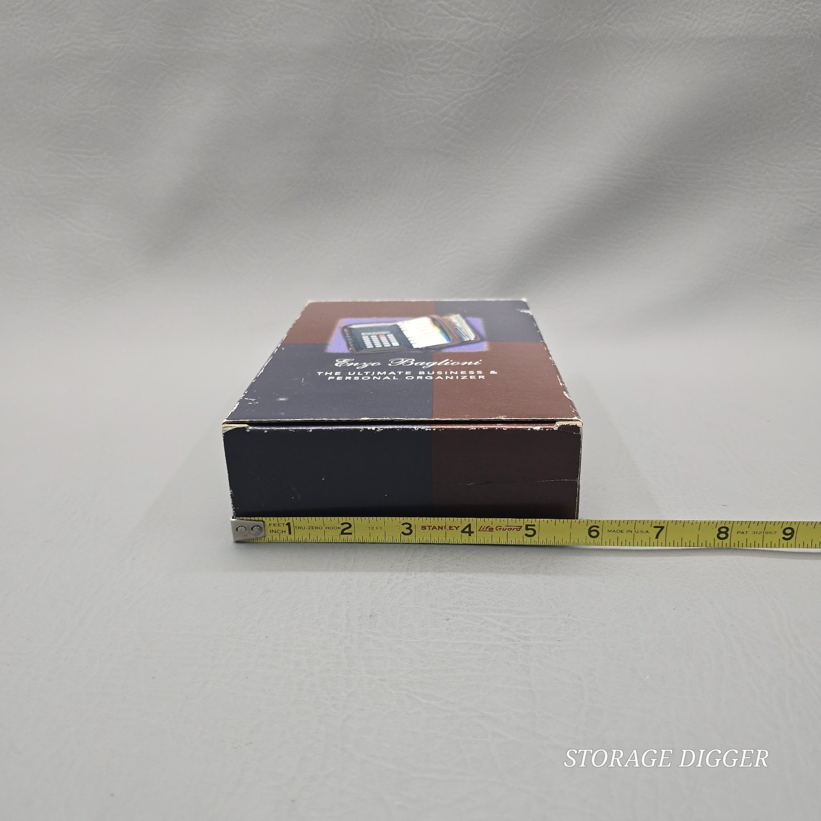 VTG 1998 NEW Enzo Baglioni Ultimate Business & Personal Organizer, Brown Leather