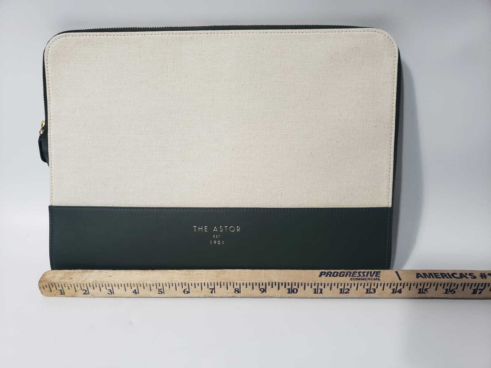 Genuine Leather Paper Holder Document Travel Pouch or iPad Tablet Case Purse