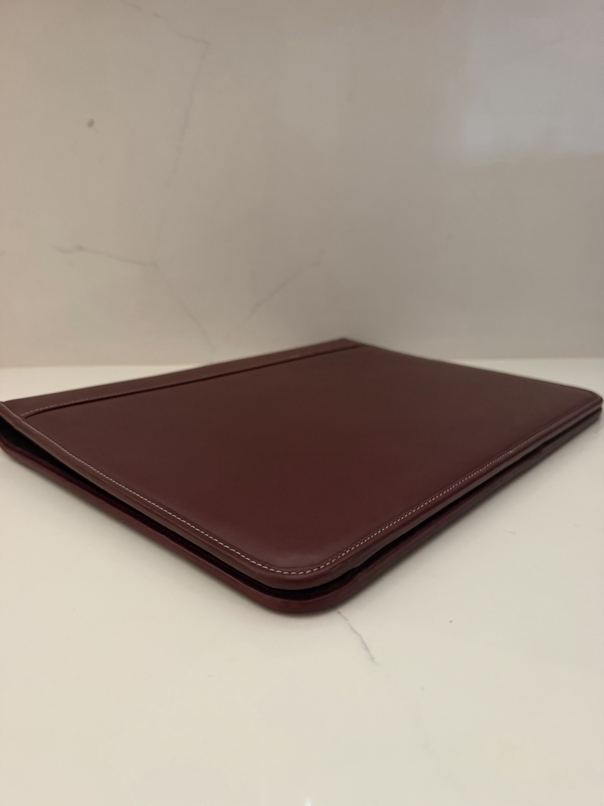 Vintage Coach Burgundy Leather Bi-fold Portfolio Notebook Organizer 12.5″ x 10″