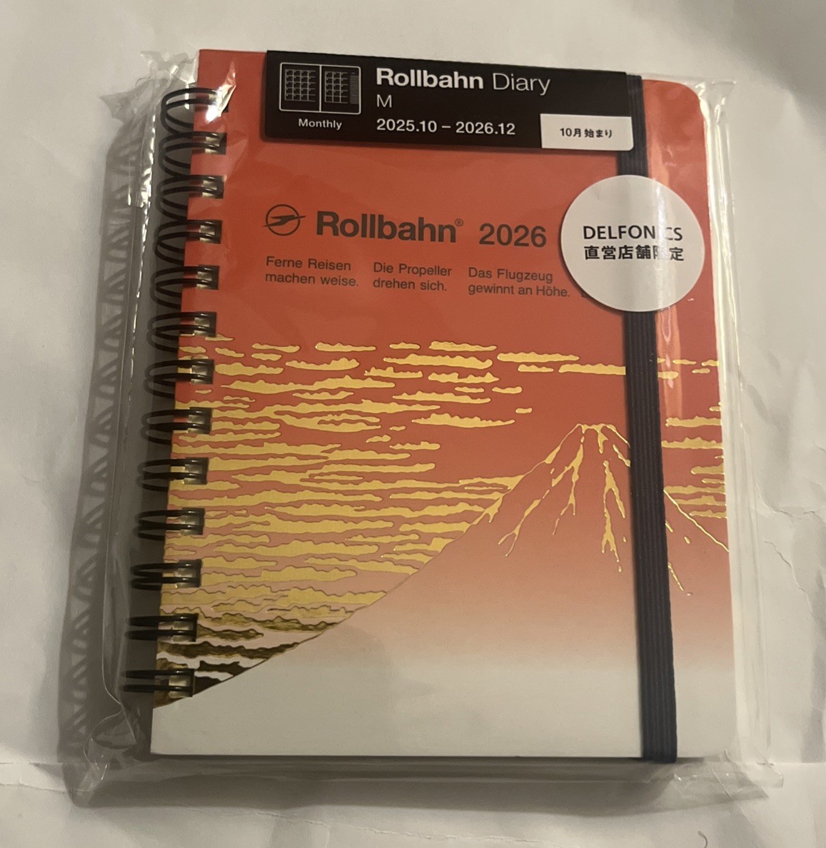 SALE!! Delphonics Rollbahn Mt Fuji 2026 Planner M Size (NEW)