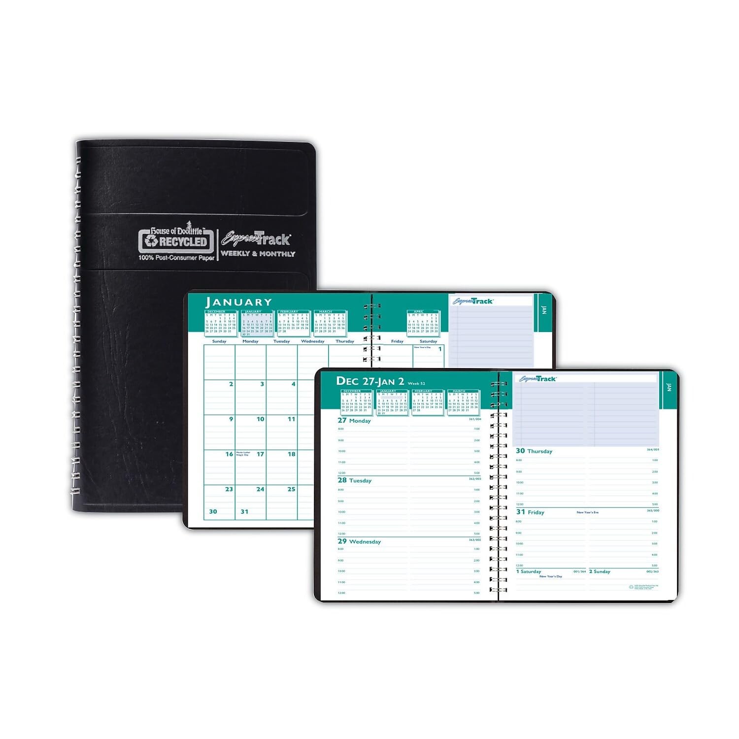 2024 Weekly and Monthly Planner Calendar, Express Track, 5 x 8 Inches, Januar…