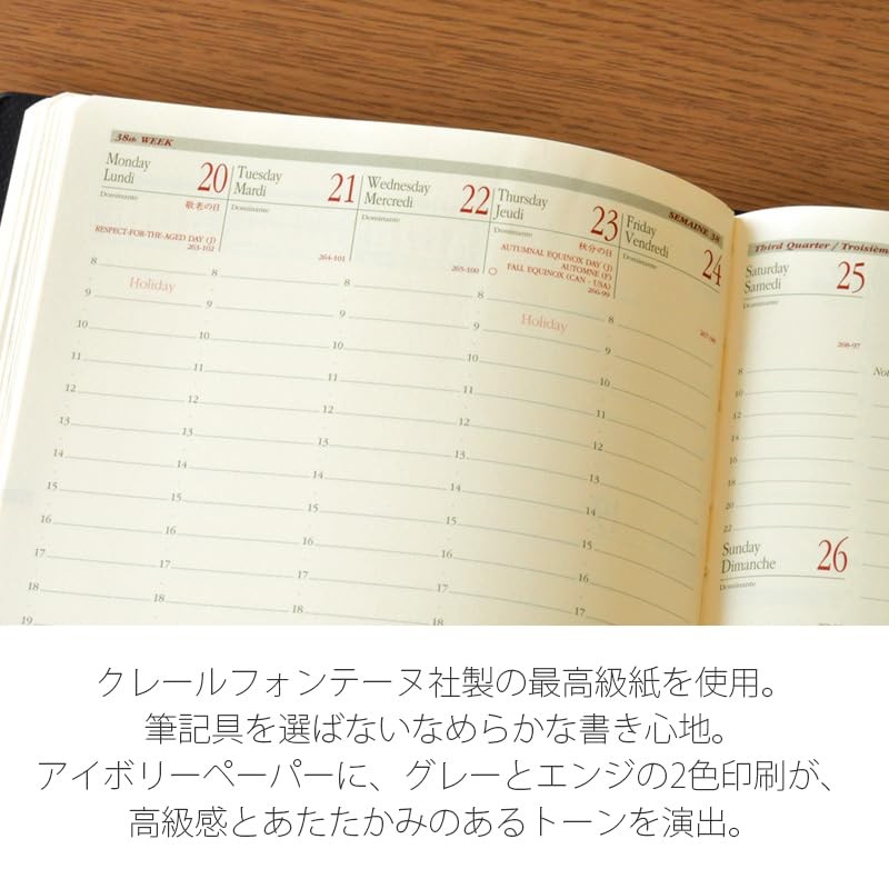 QUO VADIS Planner Diary, Black, qv55701bk