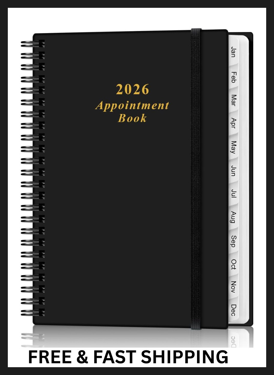 2026 Agenda and Appointment Planner Hourly Daily Planner 2026 from January 2026