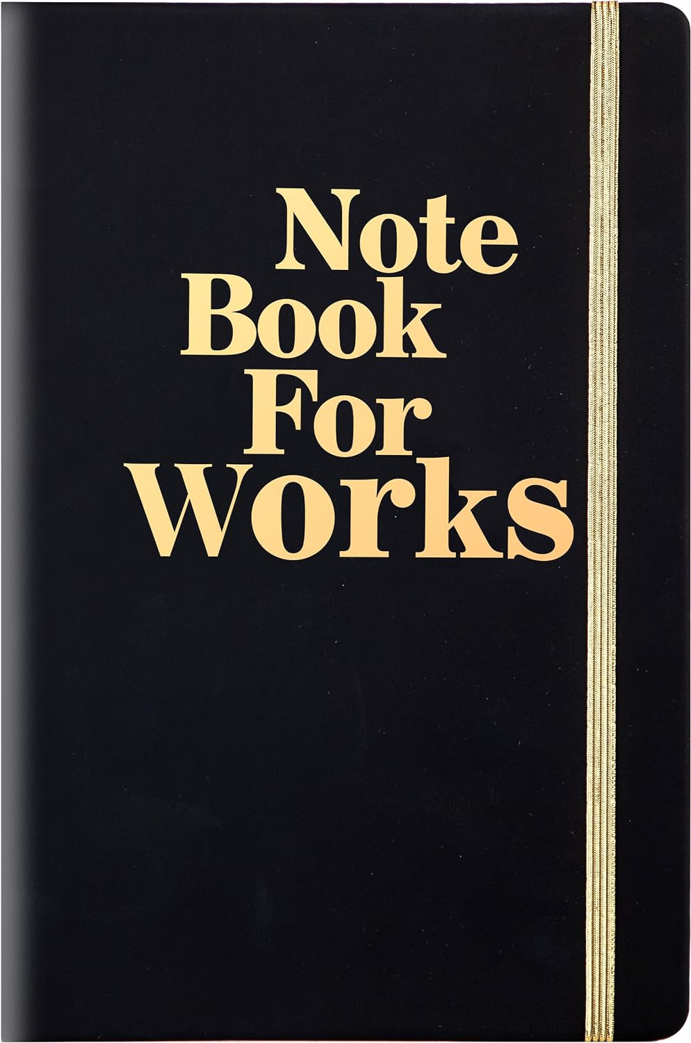 Lined Journal Notebook for Men and Women, 256 Pages Black Journals for Writing