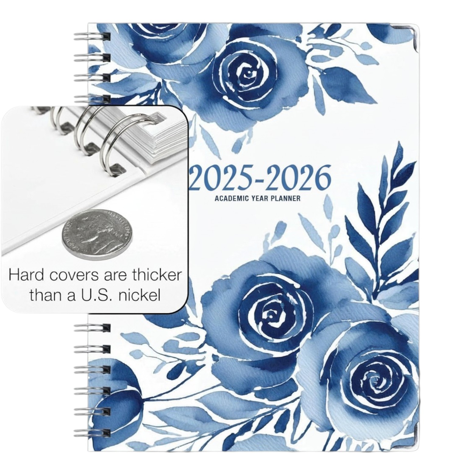 2025 – 2026 Planner Weekly and Monthly, May 2025 Through June 2026, 8.5 x 11 in