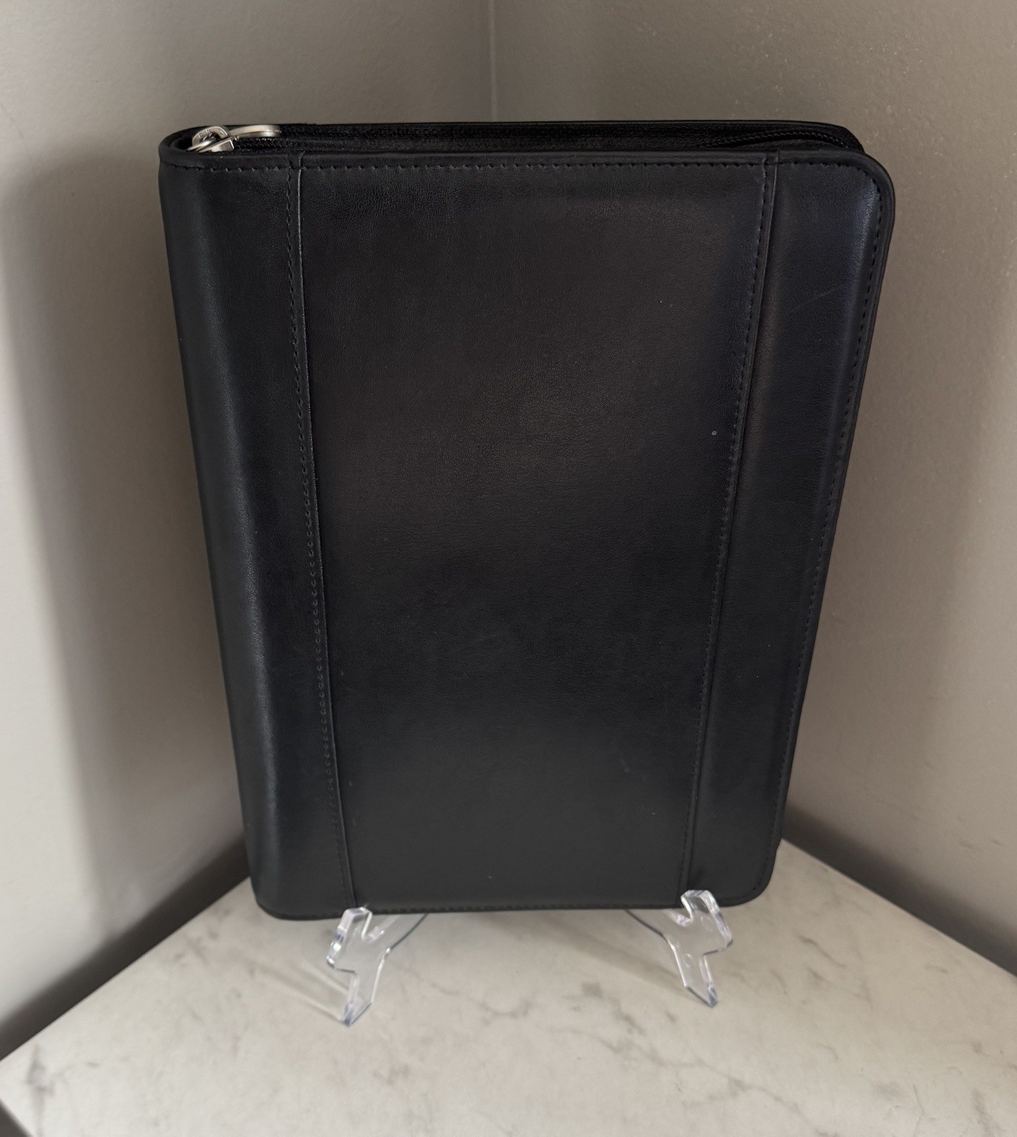 VTG Y2K Franklin Covey 365 Black Planner Zip Around 7 Ring Binder 10.5×8 🔥🔥