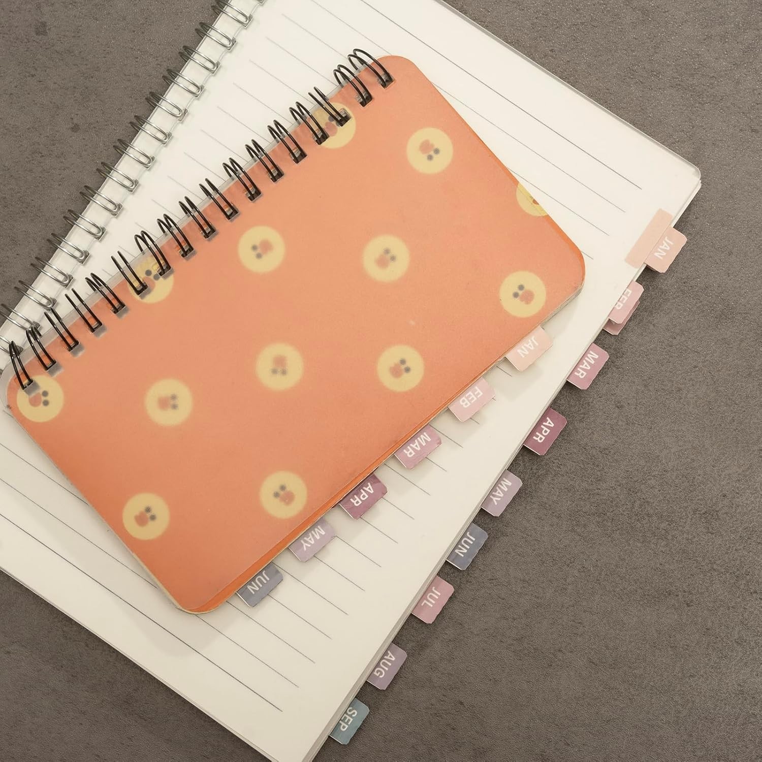 Laminated Planner Monthly Stickers,48 Adhesive Plan Tabs for Notebooks 2 Sets…