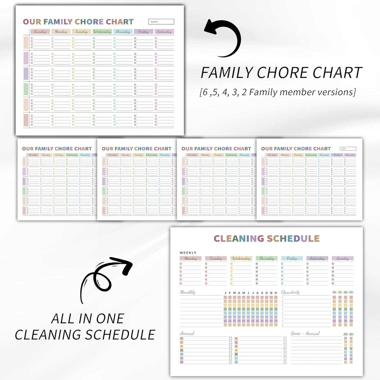 Adhd Cleaning Planner for Adults Women, Cleaning Schedule and Checklist Organ…
