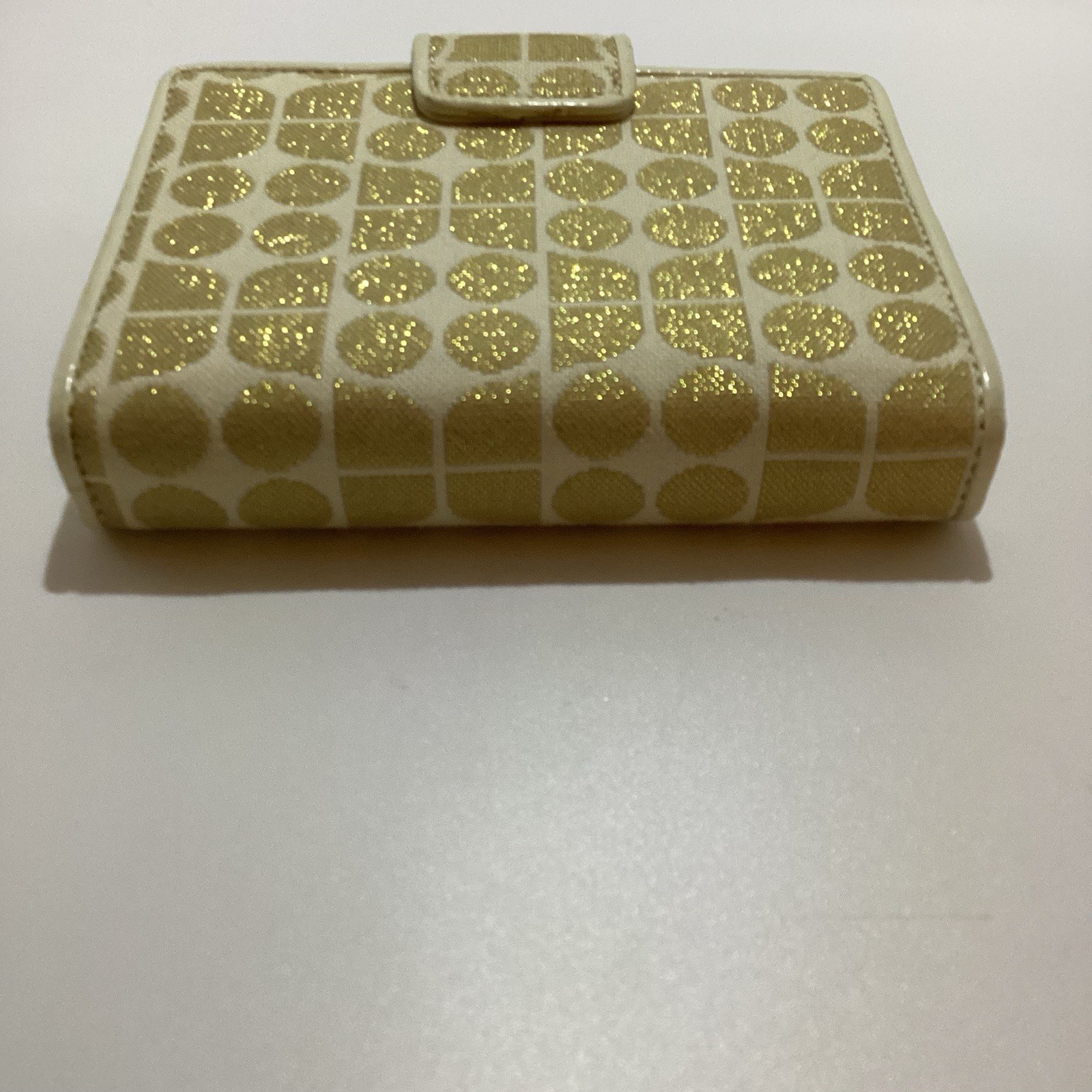 KATE SPADE NOEL PLANNER AGENDA ORGANIZER ADDRESS BINDER CREAM GOLD GLITTER NEW