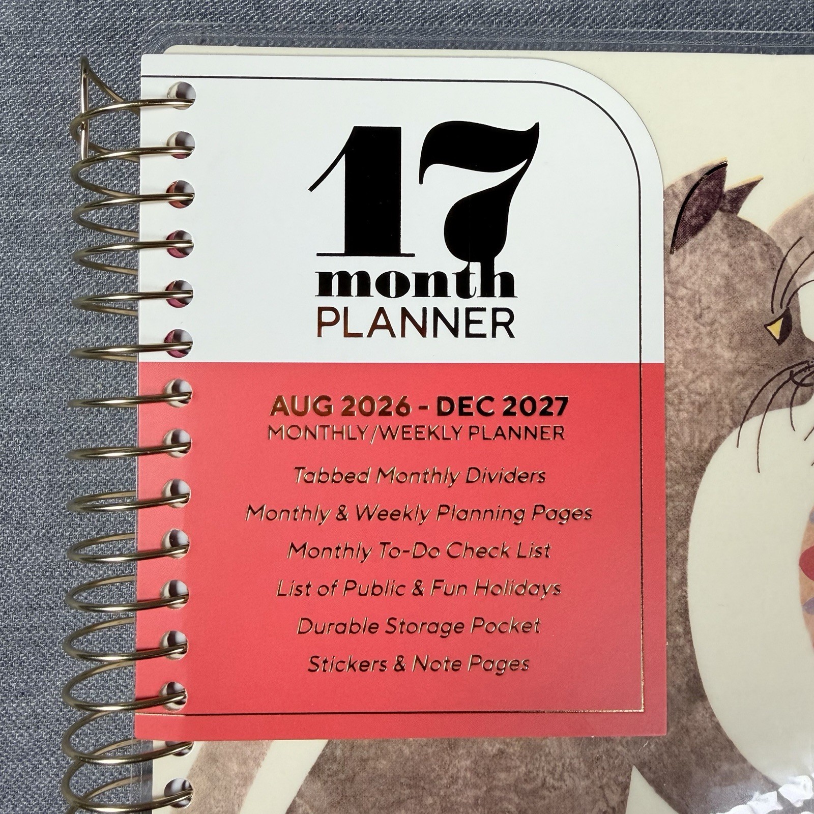 Creative Expert 17 Month Planner AUG 2026 – DEC 2027 Monthly/Weekly Planner