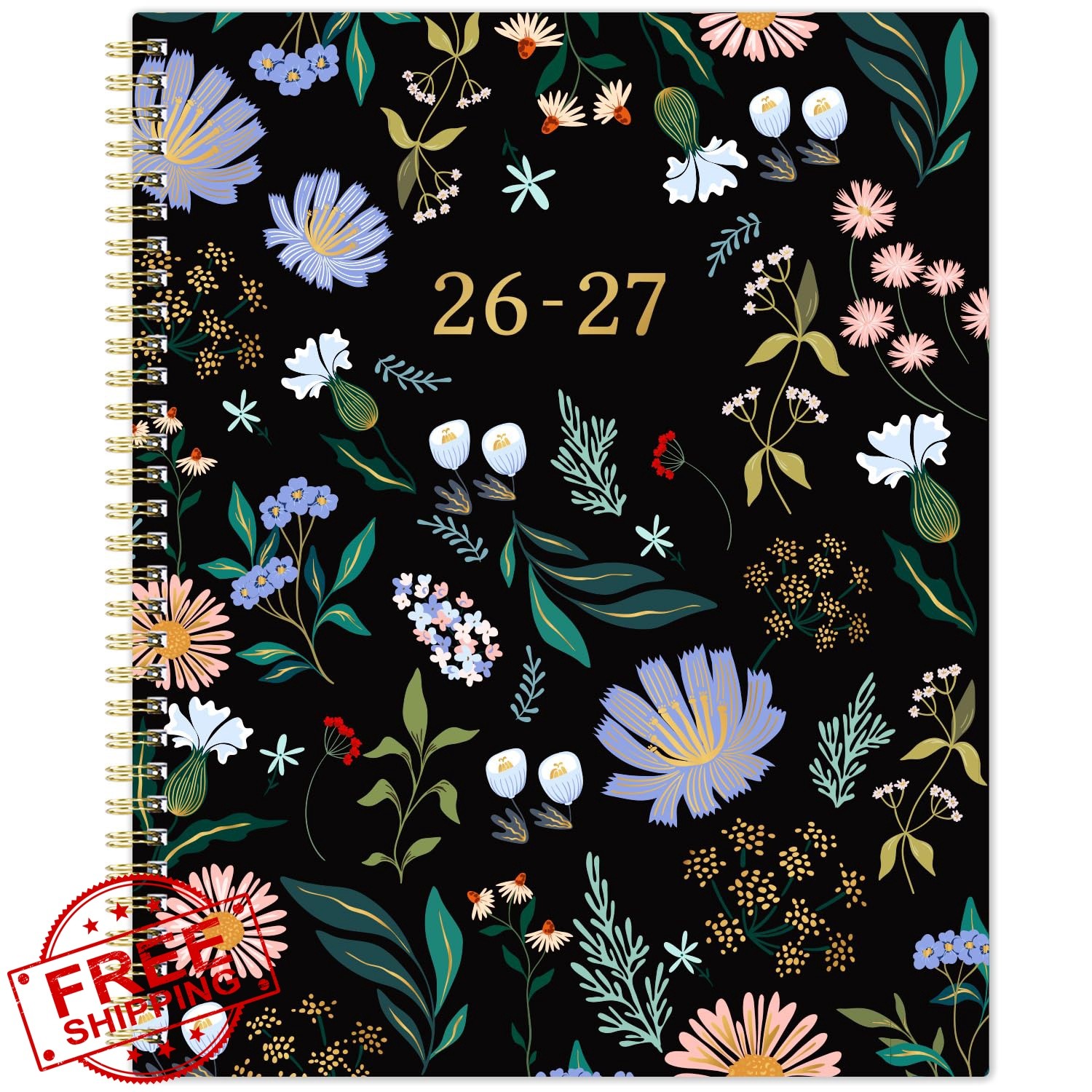 Vondafe 2026-2027 Weekly Monthly Planner Black