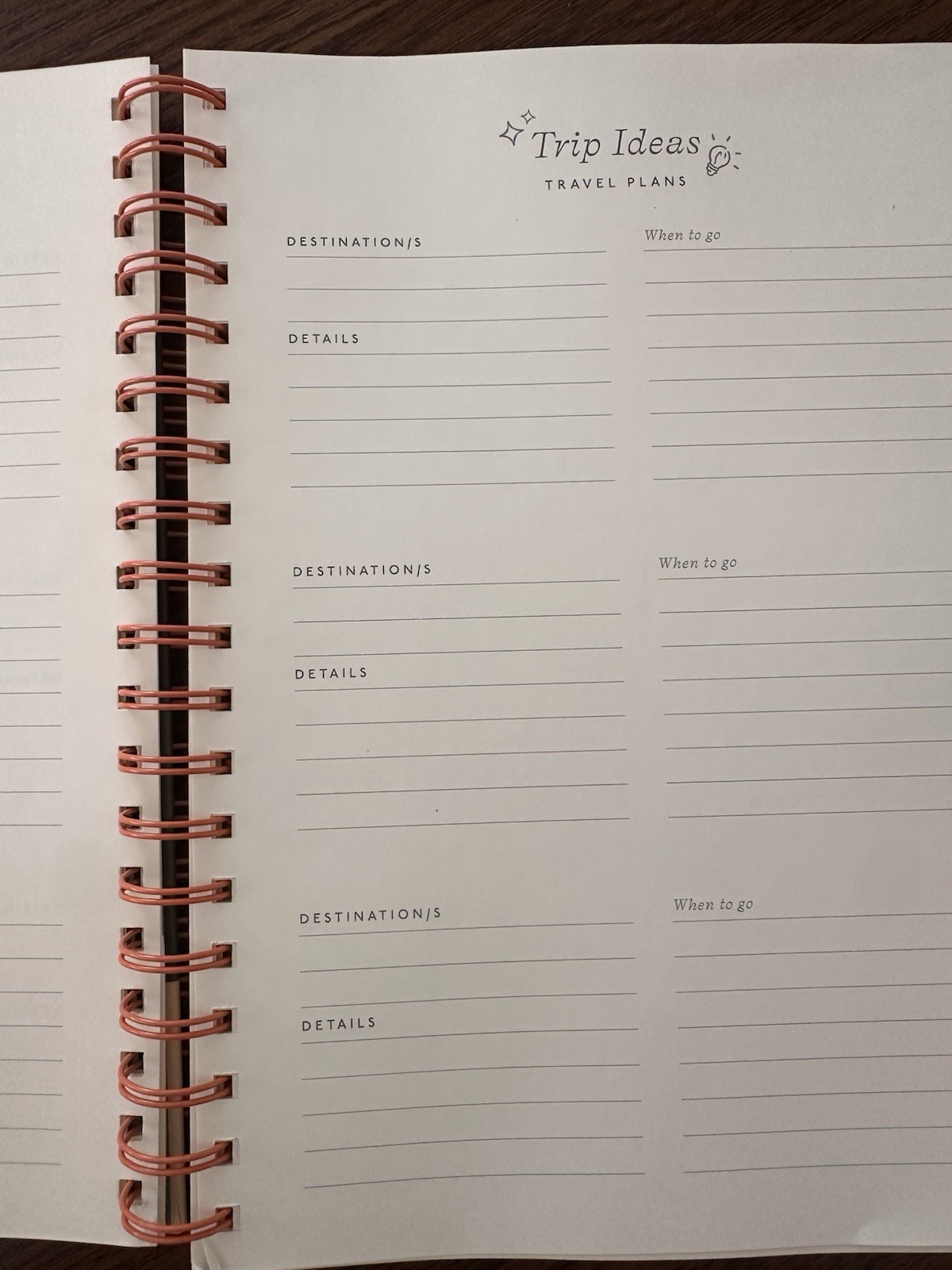 Papier 150pg Guided Notebook 9.84”*7.48“ Travel Journel The Sunset