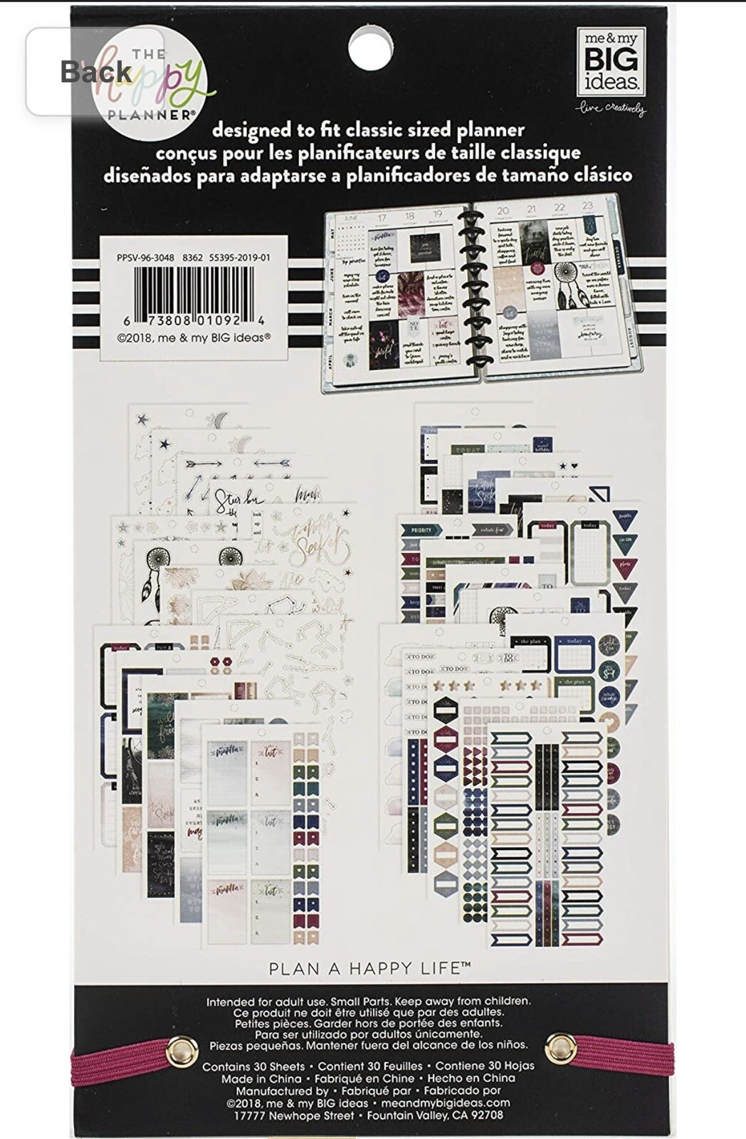 Happy Planner-Free Spirit STICKER BOOK. 938 Pieces