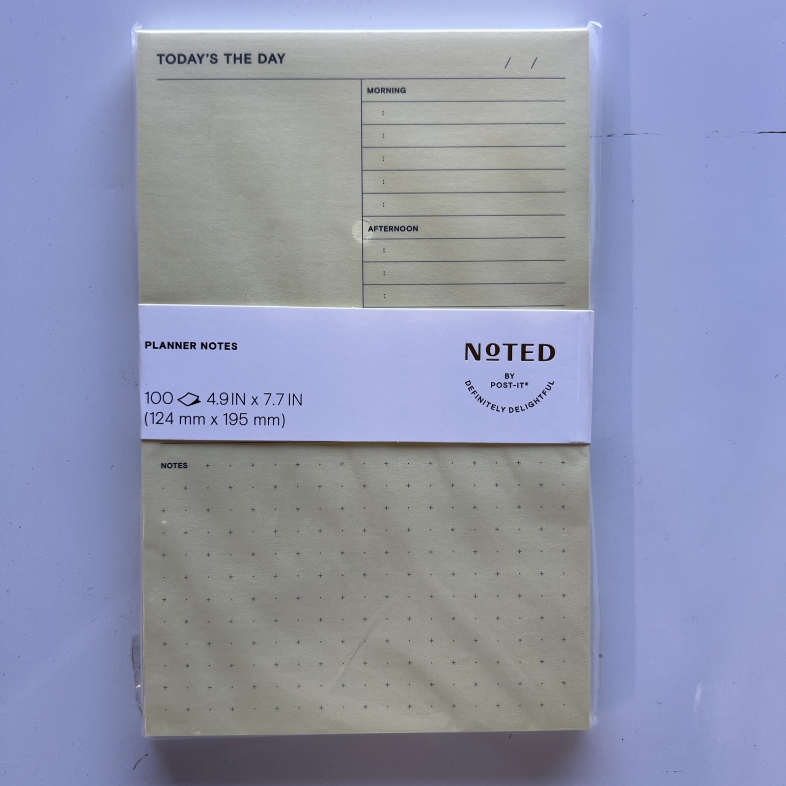 Noted By Post It Daily Planner Pad Todays The Day Yellow 100 Sheet 1 Pack