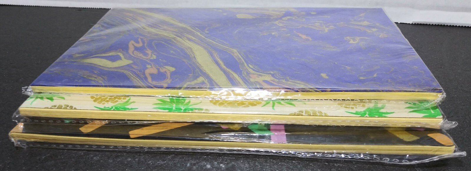 Lot of Three Small Notebooks Handcrafted in Nepal Lokta Paper Women Co-operative