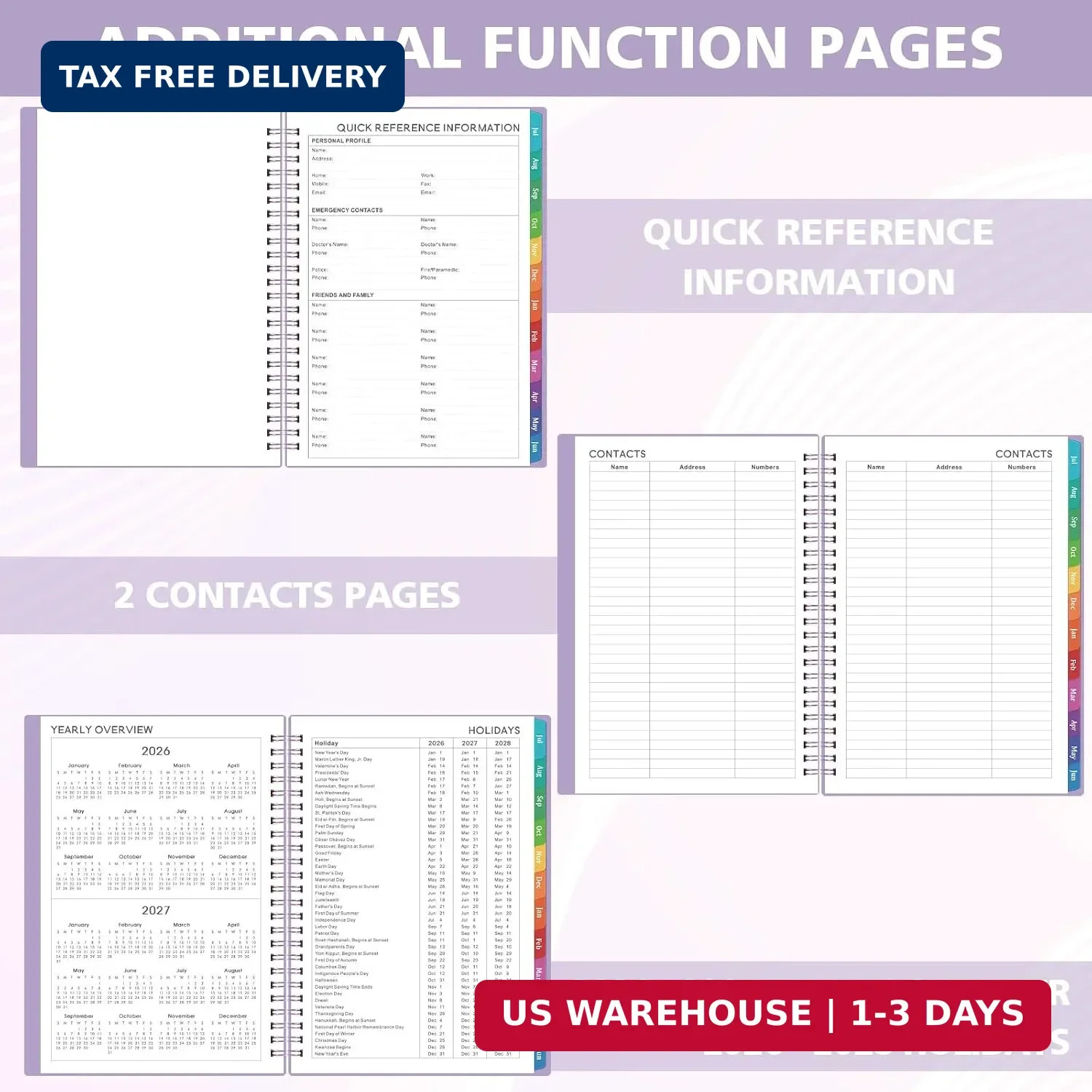 Planner 2026-2027 – Planner 2026-2027 Weekly and Monthly, July 2026 – June 2027,